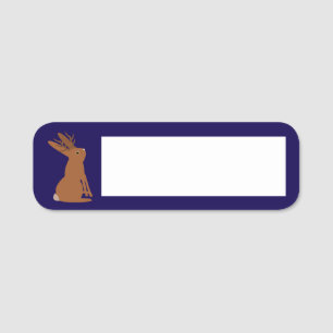 Etiqueta Para Nombres Halloween Jackalope Trick o Trete