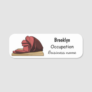 Etiqueta Para Nombres Ham personalizado ilustracion