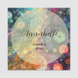 Etiqueta Para Nombres Hermoso y colorido regreso a la escuela