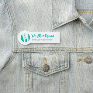 Etiqueta Para Nombres Higienista dental Sonrisa Tooth