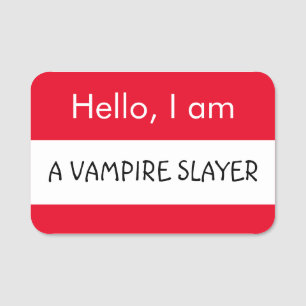 Etiqueta Para Nombres ¡Hola... Capa de vampiros