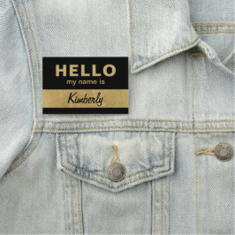 Etiqueta Para Nombres Hola, mi nombre es - Nombre de empleado de script 