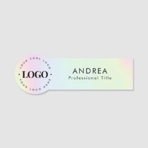 Etiqueta Para Nombres Holografía del logotipo comercial de la empresa pe