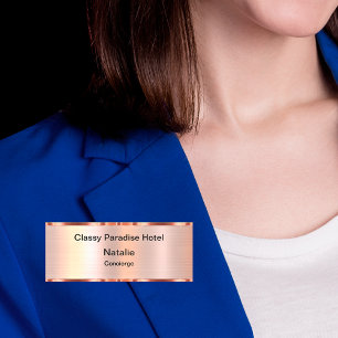 Etiqueta Para Nombres Hotel Classy Hospitality Concierge