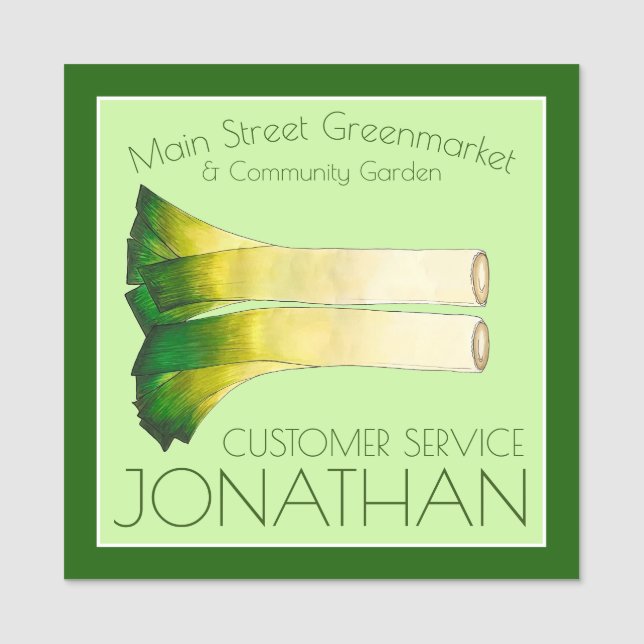 Etiqueta Para Nombres Huevos silvestres Jardín Vegetable Cocina Jardín (Anverso)