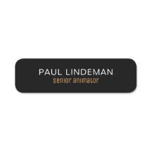 Identidad clásica profesional en blanco y negro