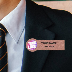 Etiqueta Para Nombres Identidad profesional: Pin de seguridad de logotip