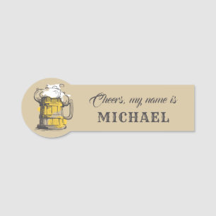 Etiqueta Para Nombres Ilustración de cerveza de nombre personalizado