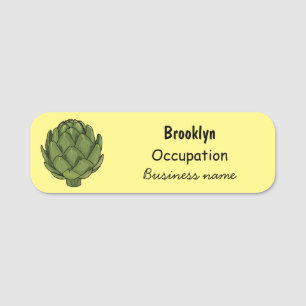 Etiqueta Para Nombres Ilustracion de personalizado Artichoke