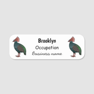 Etiqueta Para Nombres Ilustracion de personalizado de aves perdigianas e