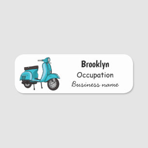 Etiqueta Para Nombres Ilustracion de personalizado de motocicletas con c