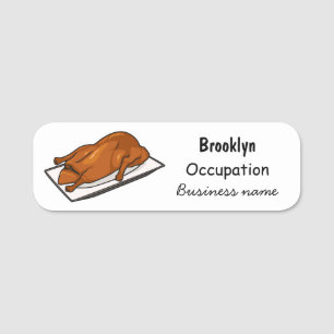 Etiqueta Para Nombres Ilustracion de personalizado de pato de Peking