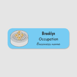 Etiqueta Para Nombres Ilustracion de Shumai dim sum personalizado