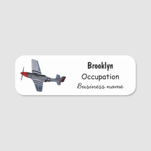 Etiqueta Para Nombres Ilustracion personalizado de bombarderos