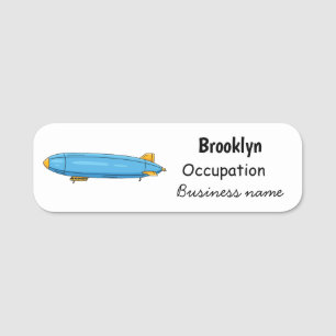 Etiqueta Para Nombres Ilustracion personalizado de la aeronave