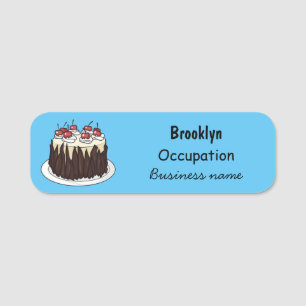 Etiqueta Para Nombres Ilustracion personalizado de pasteles de la Selva