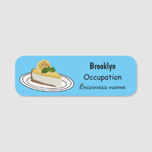 Etiqueta Para Nombres Ilustracion personalizado de queso de limón