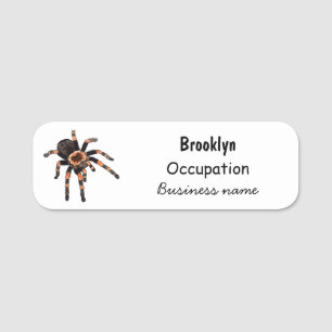 Etiqueta Para Nombres Ilustracion personalizado de Tarantula