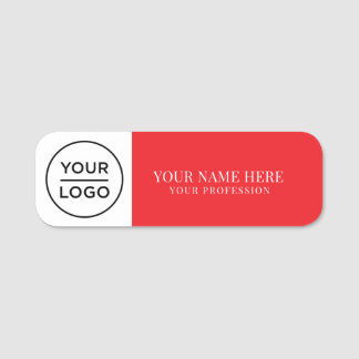 Etiqueta Para Nombres Imán de empleado con logotipo personalizado elegan