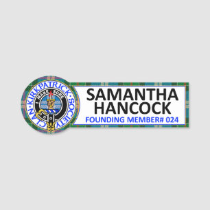 ETIQUETA PARA NOMBRES INSIGNIA DE NOMBRE CKS #024 SAMANTHA HANCOCK
