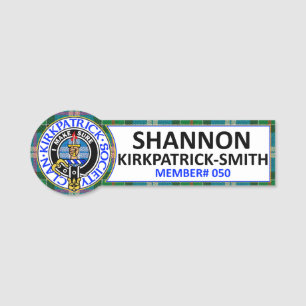ETIQUETA PARA NOMBRES INSIGNIA DE NOMBRE CKS - SHANNON KIRKPATRICK-SMITH