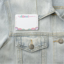 Insignia de nombre de donut