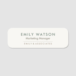 Etiqueta Para Nombres Insignia de nombre de empresa personalizado - ID d