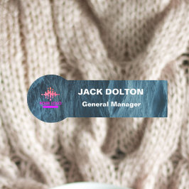 Etiqueta Para Nombres Insignia de nombre metálico personalizada para emp