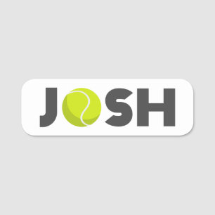 Etiqueta Para Nombres Josh Tennis