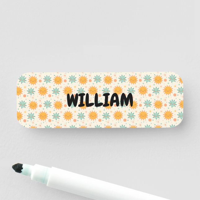 Etiqueta Para Nombres Jugador Boho Sun (In situ)