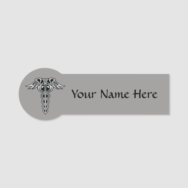 Etiqueta Para Nombres Knot Caduceus Celtic (Anverso)