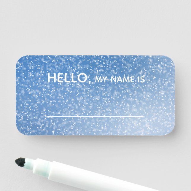 Etiqueta Para Nombres Las chispas azules hola mi nombre son (In situ)