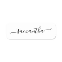 Letra de firma elegante negra