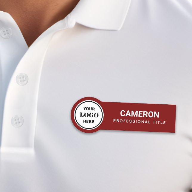 Etiqueta Para Nombres Logo de Burgundy Circle Company (Subido por el creador)