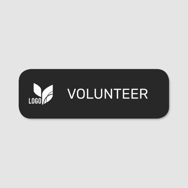 Etiqueta Para Nombres Logo de voluntariado (Anverso)