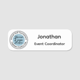 Etiqueta Para Nombres Logo del torneo de golf o personalizado de eventos