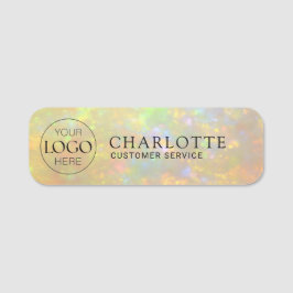 Etiqueta Para Nombres Logo | Elegante textura de piedra de ópalo para em