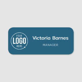Etiqueta Para Nombres Logo Employee Staff Magnetic or Pin Name Tag