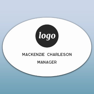 Etiqueta Para Nombres Logo para Empleado Personal Magnético o Plástico d