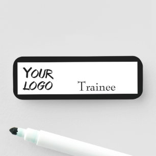 Etiqueta Para Nombres Logo Personalizado para Empresa de Trainee con Mar