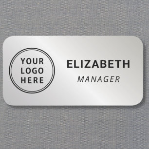 Etiqueta Para Nombres Logo Profesional Plata