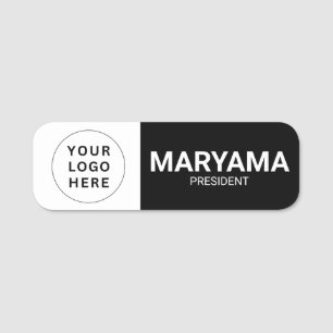 Etiqueta Para Nombres Logotipo comercial de personalizado   Empleados bl