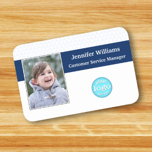 Etiqueta Para Nombres Logotipo comercial moderno Empleado corporativo Fo