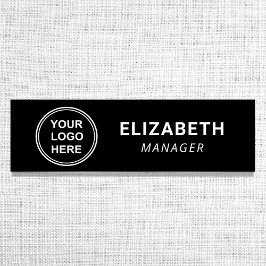 Etiqueta Para Nombres Logotipo comercial moderno negro