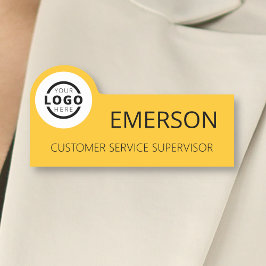 Etiqueta Para Nombres Logotipo comercial personalizado Empleado básico A