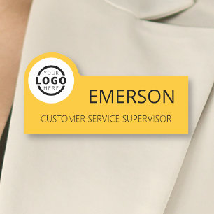 Etiqueta Para Nombres Logotipo comercial personalizado Empleado básico A