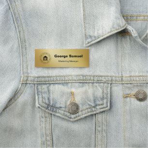 Etiqueta Para Nombres Logotipo comercial simple   Nombre   Designación