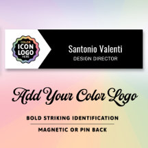 Logotipo de color clásico negro blanco Chevron Ide