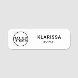 Etiqueta Para Nombres Logotipo de empleado personalizado minimalista mod