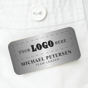 Etiqueta Para Nombres Logotipo de empresa personalizado empleado falso p